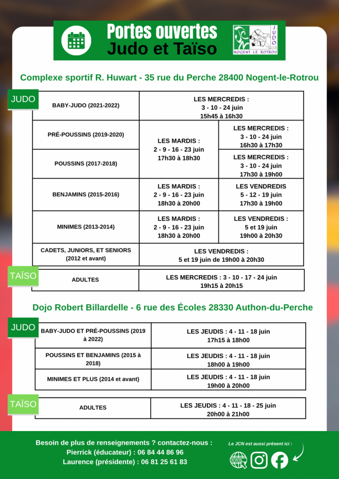 Image de l'actu 'PORTES OUVERTES DU CLUB !'
